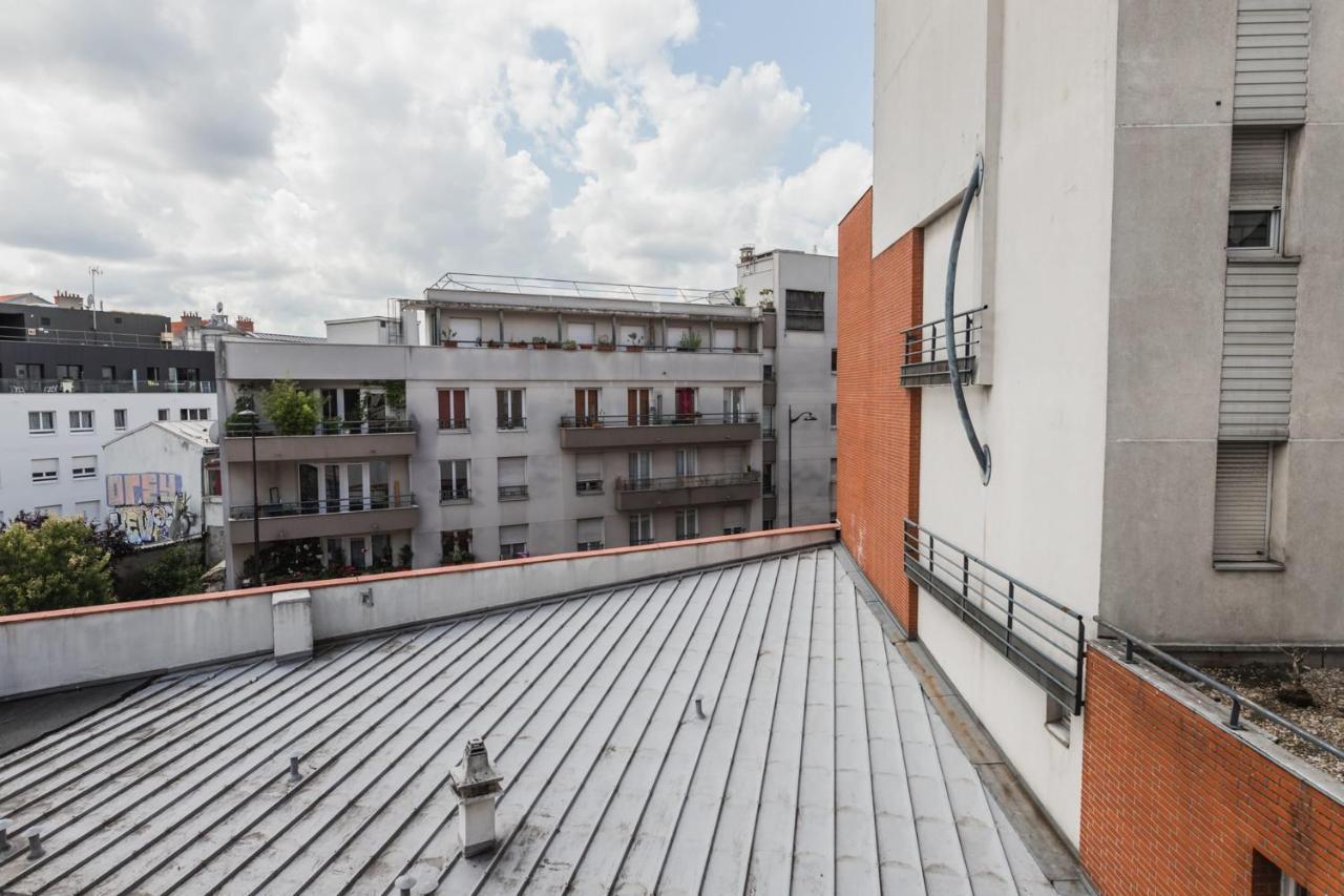 Bright Atypical Duplex In Menilmontant Apartment Paris Exterior foto